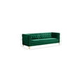 thumbnail image 3 of Meridian Furniture Michelle Green Velvet Sofa, 3 of 10