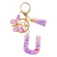 thumbnail image 1 of Carteras para las Mujeres Llavero de la Carta Inicial, Borla de las Señoras, Llavero de Coche Lindo Púrpura, Cartera, Mochila Mochila para las Mujeres, 1 of 4