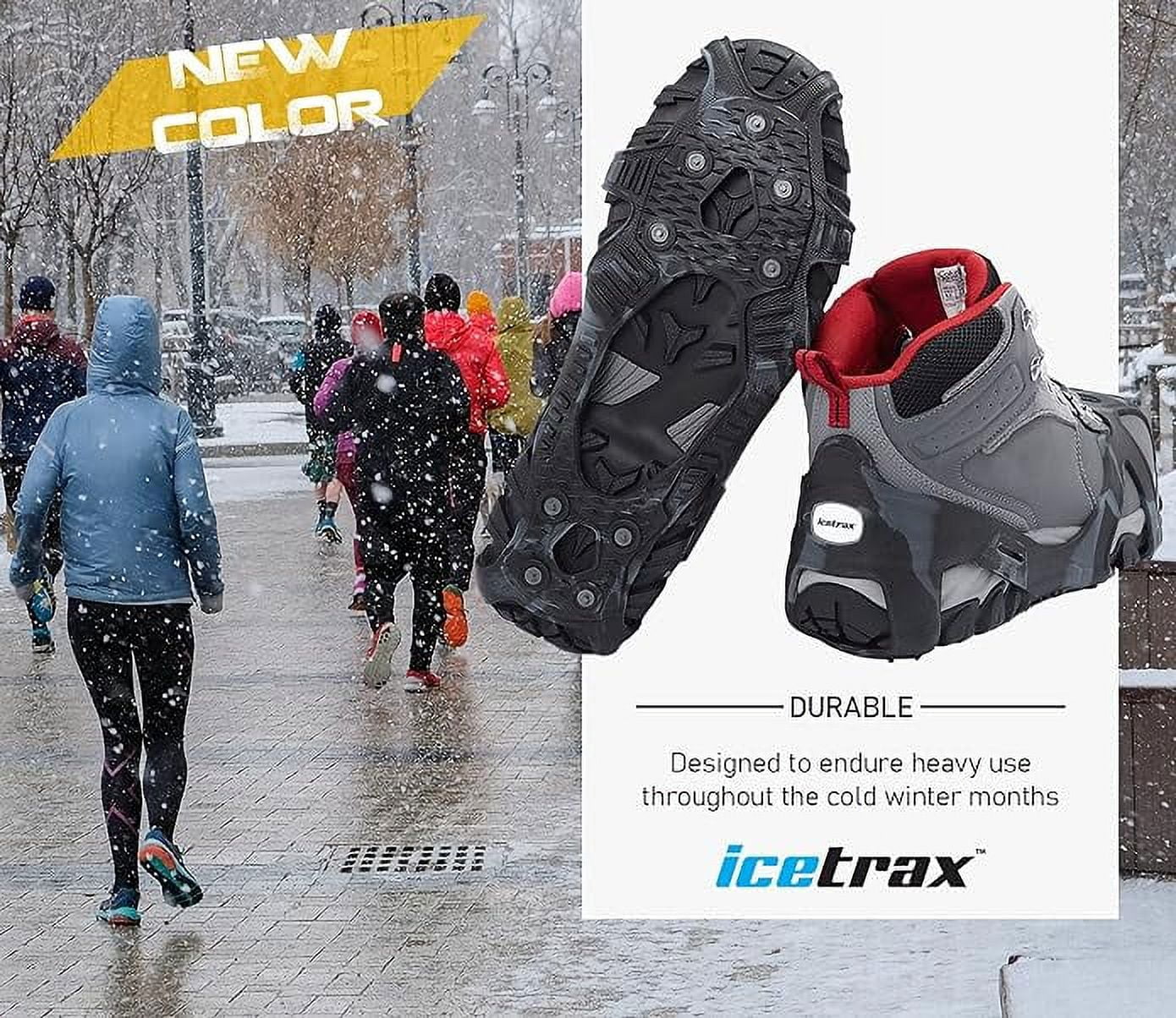 ICETRAX V3 Tungsten Crampons, Ice Cleats for Shoes and Boots - Ice