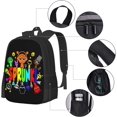 thumbnail image 4 of Sprunki Backpack Cute Character School Bookbag Sprunki Fans Travel Backpack Gifts for Birthday, 4 of 8