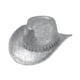 thumbnail image 5 of Sombrero de vaquero, elegante accesorio para la cabeza, transpirable, estilo vintage, gorra vaquera. Plata, 5 of 9