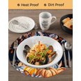thumbnail image 3 of 15 Inch Round Placemats Set of 4, Orange Pumpkin Fall Non Slip Heat Insulation PP Table Mats, Thanksgiving Eucalyptus Leaf Autumn Washable Place Mats for Kitchen Dining Party Table Decor, 3 of 7