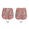 thumbnail image 5 of Fotbe Color Flowers Womens High Waist Running Shorts Athletic Workout Quick Dry Shorts for Women with Pockets Gym Yoga Summer Shorts-XX-Large, 5 of 9