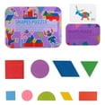 thumbnail image 1 of HILABEE Wood Pattern Blocks Geometric Shape Games Gift Learning Toys Boys, 1 of 9