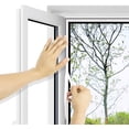 thumbnail image 4 of Mosquitera Transparente Universal para Ventana/Malla Lavable | Mosquitera Ajustable, Bricolaje, Tamaño Máximo de Ventana 130x150cm (Pack de 1, Blanco), 4 of 5