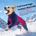 thumbnail image 5 of ROZKITCH Warm Dog Winter Coat Windproof Adjustable Turtleneck Fleece Dog Jacket for Halloween and Christmas Pajamas for Small Dogs,RoseBlue,S, 5 of 8