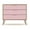 Pink, variant on Rockefeller Mid-Century- Modern Dresser with 3- Drawers in Tatiana Midnight Blue