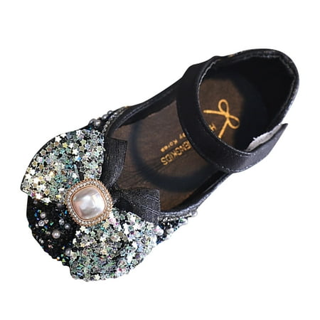 

ZRBYWB Children Shoes Fashion Flat Bottom Princess Shoes With Diamond Single Shoe Performance Shoes Kid Shoes