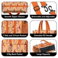 thumbnail image 3 of Teacher Tote Bag,Orange Flaming Footballs Pattern Teacher Utility Tote Bag,Large Work Tote Bags for Women with Multiple Pockets,Top Zipper Closure,13.8x10.6x6.7 Inch, 3 of 5