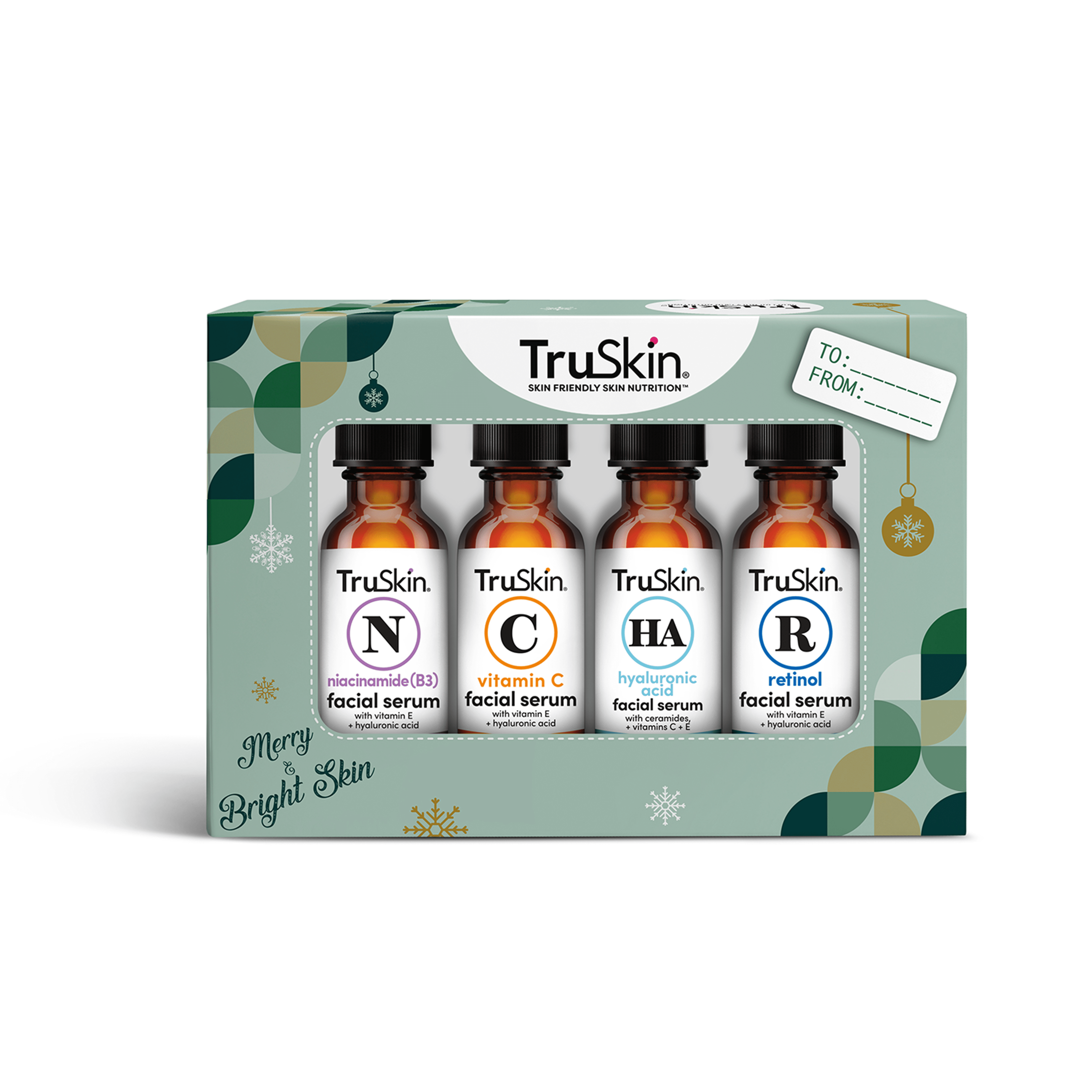 TruSkin Face Serum 4 Piece Holiday Kit Variety Pack
