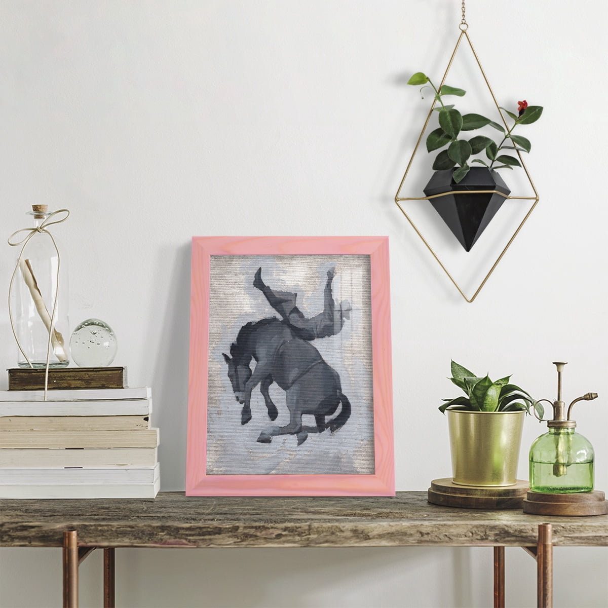 Getting Pitched II - Framed Print w/glass - Sunset Pink