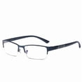 thumbnail image 5 of Semi-Rimless Metal Reading Glasses, Anti Blue Light Business Eyeglasses for Men, 5 of 5