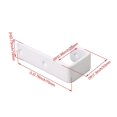 thumbnail image 4 of 4 Pieces Bunk Bed Ladder Hooks With Screws For Children Home School White, 4 of 5