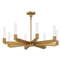 CH607232AG-Alora Lighting-Claire - 8 Light Chandelier-3.38 Inches Tall and 32 Inches Wide-Aged Gold Finish