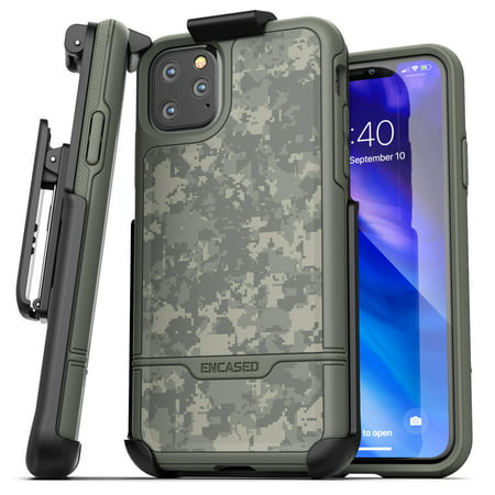 Encased iPhone 11 Pro Max Belt Clip Holster Case (2019 Rebel Armor) Heavy Duty Protective Full ...
