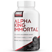 Alpha King Immortal, Testosterone Booster for Men, Improve Strength & Enhance Performance, 180 Capsules by Force Factor