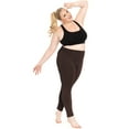 thumbnail image 2 of Stretch Is Comfort Women's Cotton/Spandex Plus Size Leggings Brown 3X, 2 of 6