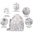 thumbnail image 2 of 7 Piece Lunch Tote Bag Set, Gray Marble, 2 of 7