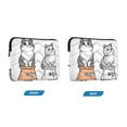 thumbnail image 7 of FORMRS 13"-13.3" Laptop Sleeve Protective Case Soft Carrying Quilted Computer Bag Cover, Gray Cute Chubby Cat, 7 of 7