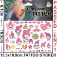 thumbnail image 5 of 5/2/1 Uds. Tatuaje de Hello Kitty pegatina decoración de cumpleaños pegatina impermeable Kuromii pegatina para el cuerpo Baby Shower niñas regalo fiesta suministros, 5 of 5