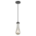 thumbnail image 5 of 451-1P-BK-G451-4ME Innovations Lighting Owego - 1 Light Cord Hung Pendant-4.75 Inch Wide and 11 Inch Tall-Matte Black Finish-Mercury Glass Color, 5 of 6