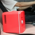 thumbnail image 6 of Uber Appliance Chill 6-can Retro Portable Mini Fridge Red Thermoelectric, 6 of 18