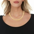 thumbnail image 2 of Floreo 10k Yellow Gold 5.5mm Lite Franco Chain Link Necklace, 2 of 4
