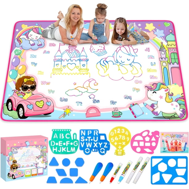 Tapete para niños con forma de garabato con forma de garabato con bolígrafos mágicos