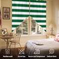 thumbnail image 5 of Swag Curtains Valances for Windows, Green White Striped Short Kitchen Window Curtains Over Sink, Minimalist Christmas Cafe Curtains Panel Set Of 2,Rod Pocket, 45 Inches Length, 5 of 8