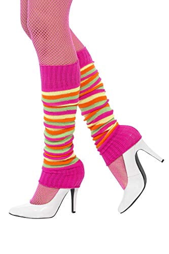 Ladies Neon Legwarmers by Silky One Size Various Colours Black Pink Green Red 