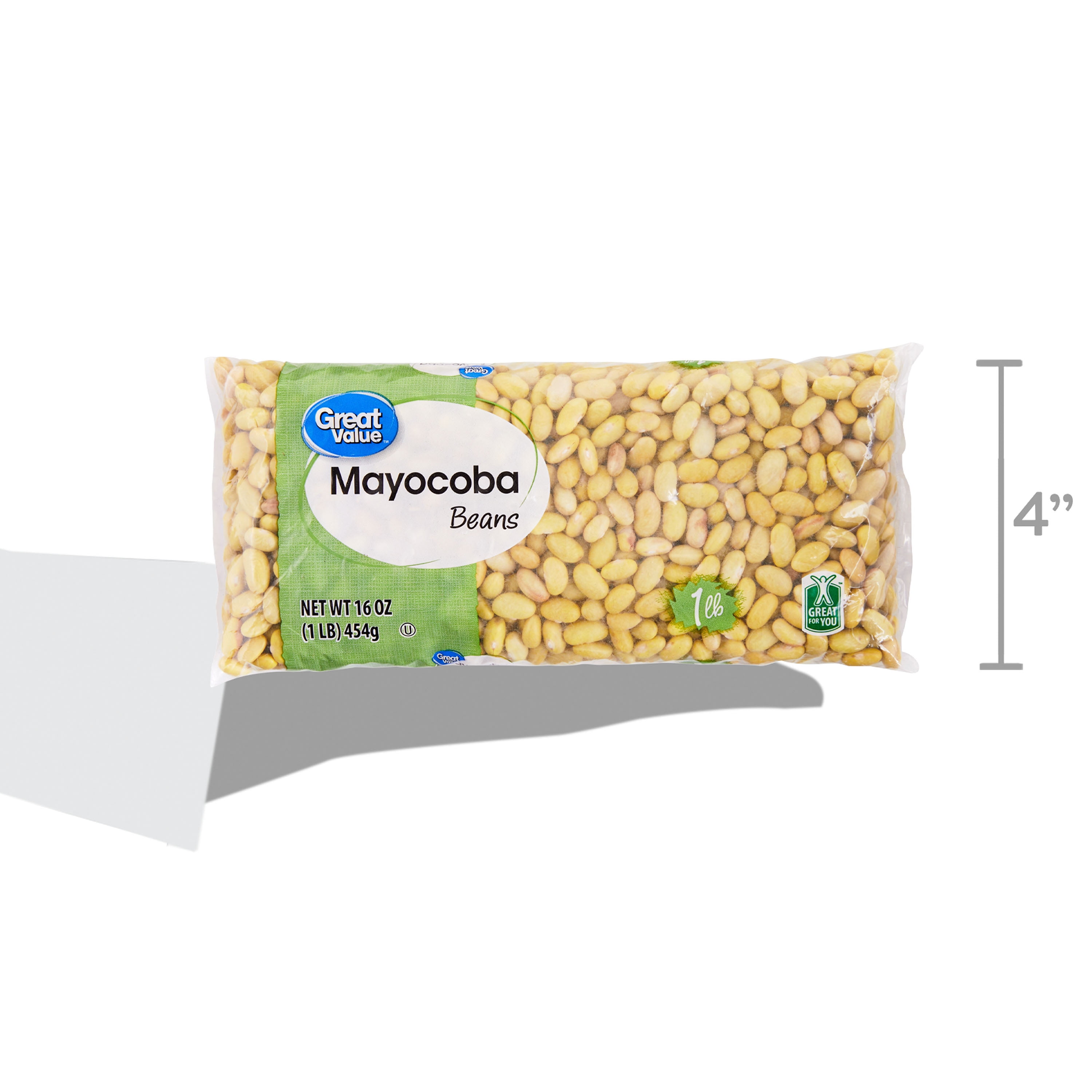 (4 pack) Great Value Mayocoba Beans, 16 oz