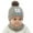 Beige, variant on Krdevn Baby Kids Boy Girl Pompom Hat Winter Warm Knit Cartoon Cap Scarf Set