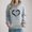 Gray#1, variant on New trending & for spring LEAVINGSUO Fall Sweatshirts for Women Crewneck,Women's Printed Off Shoulder Sleeves Long Sleeved Top Hooded Sweatshirt Green S