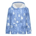 thumbnail image 4 of Sweat à Capuche à Manches Longues pour Femmes Imprimé de Noël Mode Hiver Vêtements de Noël, 4 of 9