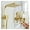Style 4, variant on Rainfall Shower Sets Faucet Mixer Tap With Tub Faucet Brass Luxury Brushed Gold Bath & Shower Faucet Set Bathtub Faucet