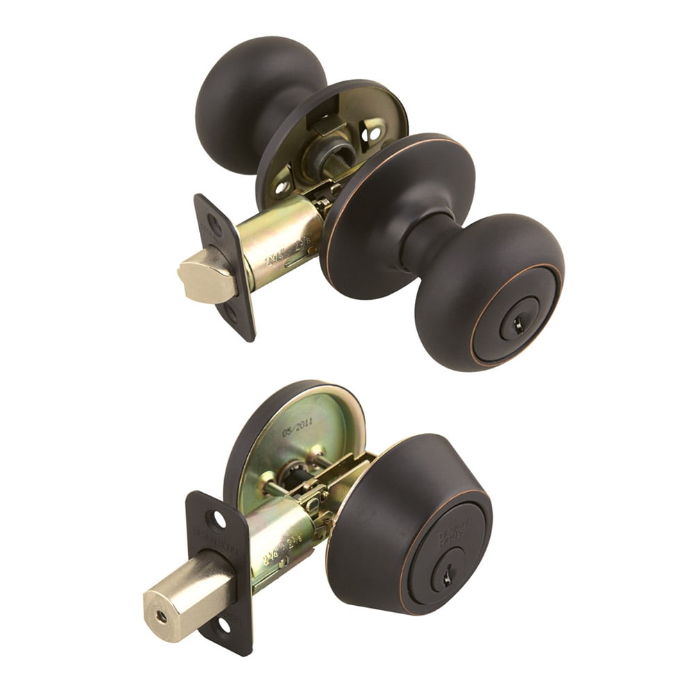 Design House 701813 Cambridge 2Way Adjustable Deadbolt and Entry Door