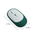 thumbnail image 3 of Latrodar Bluetooth Mouse（Bluetooth 5.0+USB）2.4G Noiseless Wireless Mouse With USB Creative ktop Computer Laptop Green 5x3 Inch Home Tools, 3 of 5