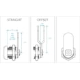 thumbnail image 2 of Camco 44333 Thumb-Operated Cam Lock - For New and Replacement Installations on RVs - 5/8", 2 of 3