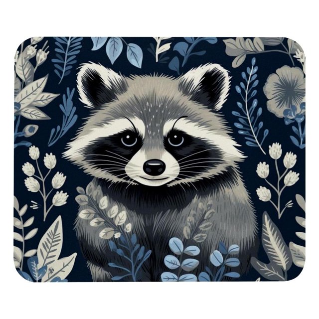 Alfombrilla de escritorio con diseño de hojas de mapache, alfombrilla pequeña para escritorio, alfombrilla de ratón para juegos, alfombrilla de goma para escritorio, alfombrilla para