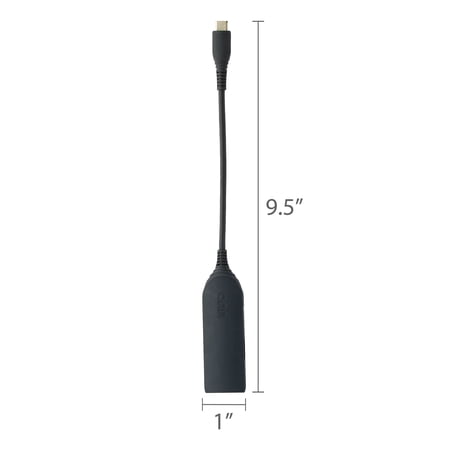 ONN USB TYPE C 3 IN 1 ADAPTER WITH 4 INCH CABLE