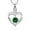 Green, variant on Personalize Crystal Heart Cremation Urn Pendant Necklace for Cremation Ashes Urn Necklace Lockets for Human Ashes Memorial Jewelry