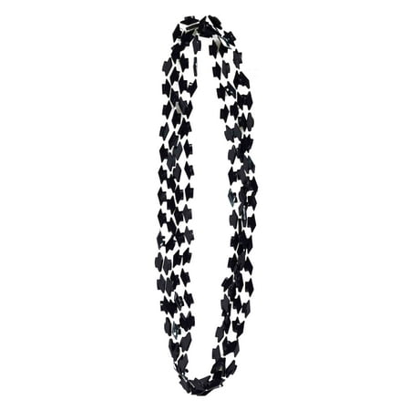 Graduation Party Cap - Forum Graduation Cap Party Favor Beads Necklaces, Black, 4 Pack