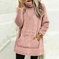 thumbnail image 5 of Breezora Women's Plus Size Winter Sweater Coat Thick Warm Loose Fit Outerwear for Cold Weather Casual Use L Size Rose Gold, 5 of 5