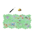 thumbnail image 4 of Rompecabezas de vías de automóviles, juego de vías, juguetes de construcción de vagones de ferrocarril, juguete para niñas en edad preescol Ciudad 9PCS, 4 of 8
