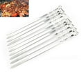 thumbnail image 2 of Heldig Grill Kabob Skewers Stainless Steel Long Skewers Kebab Skewers Meat Skewers For Campfire Or Grill Bowl, 2 of 9
