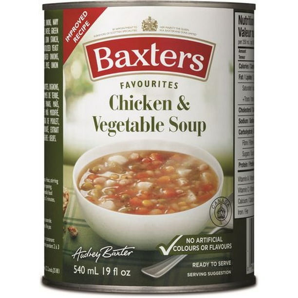 Soupe au poulet et légumes Préférées de Baxters 540 ml