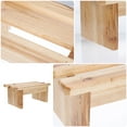 thumbnail image 3 of KAKOWELY Tabouret de Bain Repose-Pieds Tabouret Multifonction Sauna Repose-Pieds Repose-Jambes pour Pieds, 8.66x"X5.12"X4.13 Pouces, 3 of 5