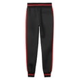thumbnail image 7 of Ma Croix Men's Skinny fit Two Tone Stripe Track Pants Jogger with Zipper Pockets, 7 of 7