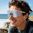 thumbnail image 6 of UV400 Photochromic Polarized Safety Glasses Impact Resistant Outdoor Sports Work Eyewear For Men Women Auto Tint Lenses （Blue+Gray）, 6 of 6