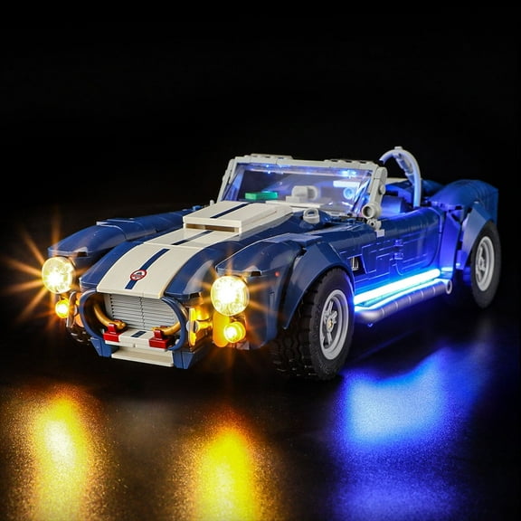QC Ltbrcik Lighting Set For LEGO Shelby Cobra 427 S/C  Set, Not Include Buiding Block,only led light kit